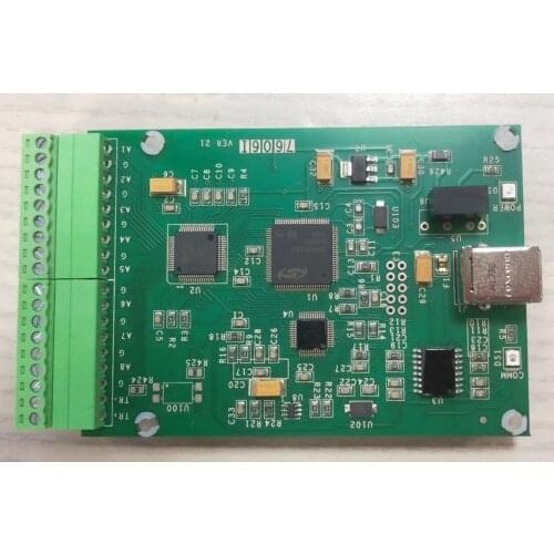 USB DAQ Card Data Acquisition Card 16-bit Resolution 8 Channel Differential Synchronous Measurement Plus or Minus10v