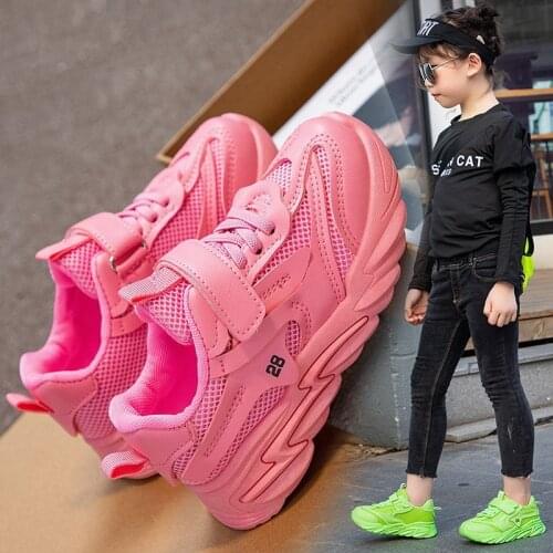 Sport Kids Sneakers Boy Casual Shoes For Children Sneakers Girls Shoes Leather Anti-slippery Autumn Fashion Tenis Infantil Mesh