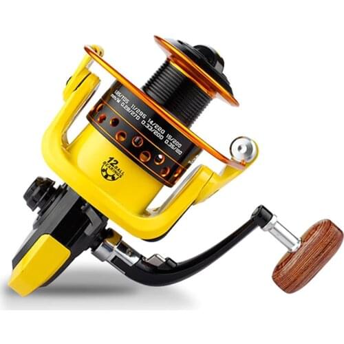 12BB Metal Spool Fishing Reel 5.2:1 Gear Ratio Folding Rocker Carp Spinning Reel 8Kg Max Drag Saltwater Spinning Reel 2021