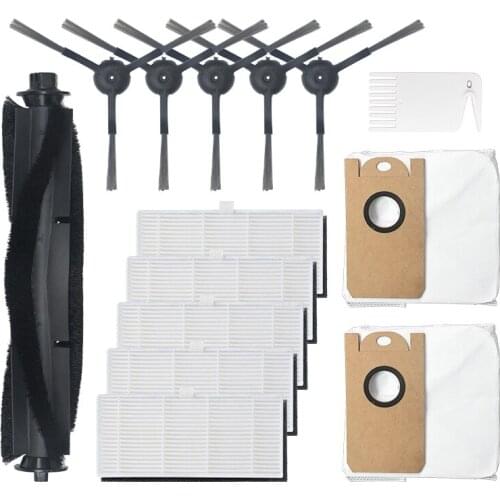 14Pcs Replaceble Side Brush Roll Brush Filter Accessories Set Parts for S9 Vacuum Cleaner Sweeper Replace for Home