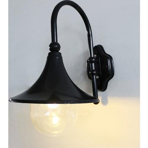 Outdoor lighting horn wall lamp industrial decoration exterior lamp with LED wall lamp