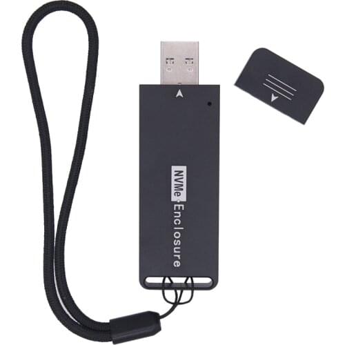 NVME Case Enclosure SSD NVME to USB Adapter M.2 NVMe Box 10Gbps USB3.1 Type-A PCIe M2 SSD Case Enclosure For 2230 2242 SSD Drive