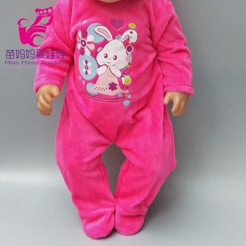Doll Clothes for 17" Baby Doll Outfit Winter Coat Fur Rompers for 17 Inch 43cm Baby Doll Clothes Kids Girl Gift
