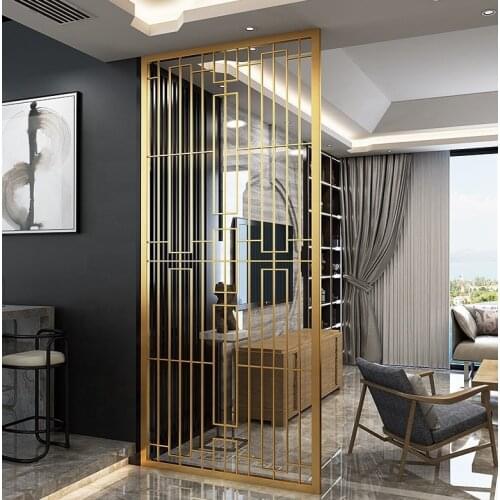Stainless Steel Screen Partition Home Entrance Door To Block The Living Room Decoration Entrance