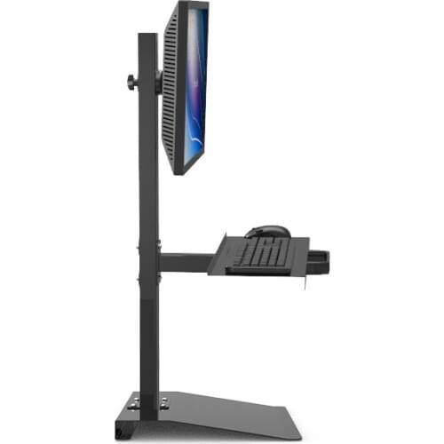 Customized Full Motion Desk Stand Sit-Stand Workstation Monitor Holder+ Keyboard Holder