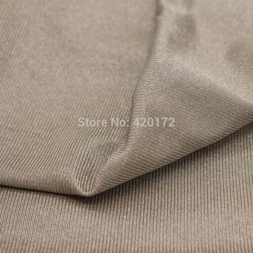 100% Silver Fiber Fabric With Radiation Protection Maternity Cloth Cell Phone Signal Blocking Material Conductive Stretch Fabric