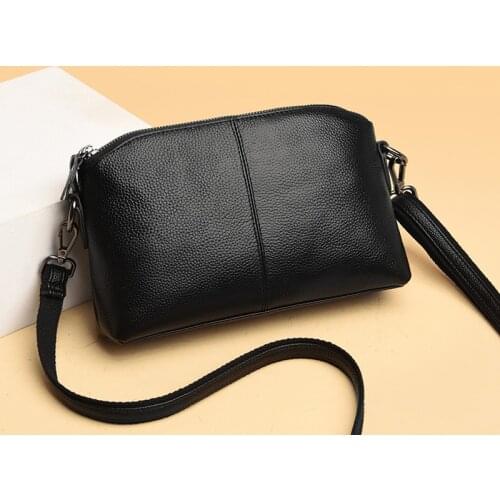 High-End Cowhide Single Shoulder Messenger Bag Female Bag Designer Fashion Lady Handbag 2021 New Casual Simple Small Square Bags
