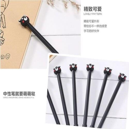 1pcs/lot NEW Kawaii 3D Black Bear design 0.38mm Black gel pen Signature pen students gift office school Stationery supplies