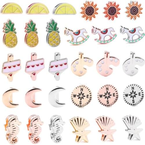 2Pcs/Lot High Quality Sunflower Slide Charms Fit Band 10mm Mesh Bracelet For Women DIY Jewelry Gift Making New Fashion Arrival