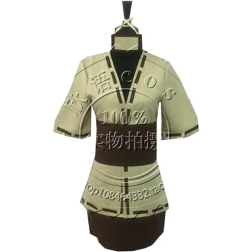 2019 Hot Sale Uzumaki Kushina Cosplay Costume For Anime Naruto Custom Made Beige Kimono Anime Costume