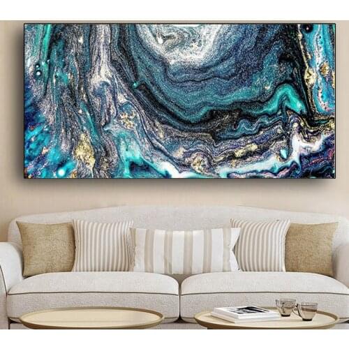 New large size 5d diy diamond painting abstract watercolor landscape full mosaic square round embroidery needlework home decor