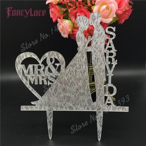 Free Shipping Personalized Acrylic MR MRS Wedding Cake Topper/Wedding Cake Stand/Wedding Decoration /Custom Wedding Cake Topper