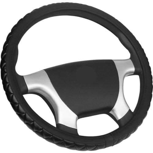 Fashion Car Steering Wheel Cover Wrap Artificial Leather Non-slip Big Truck Bus Van Lorry Volant For 36 38 40 42 45 47 50 CM