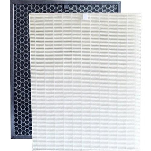 2pcs FU-888SV HEPA and Actived Carbon Filter for Sharp FU-P60S FU-888SV FU-4031NAS FU-P40S Air Purifier Parts