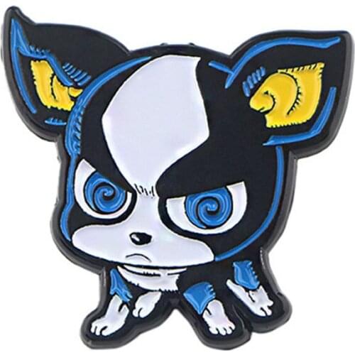 P4036 Dongmanli IGGY Dogs Enamel Pin Brooches Cartoon Creative Metal Brooch Pins Badge backpack bag Collar Jewelry 1pcs