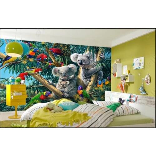Custom photo wallpaper for walls 3 d murals Modern forest oil painting childrens room background wall papers home decoration