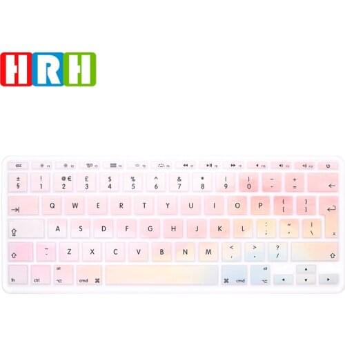 HRH Painted design English Silicone Keyboard Cover laptop skin Custom Protector for Macbook Air 11.6" A1465 A1370 EU Version
