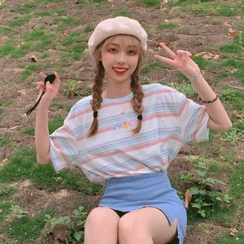 INS Japanese Sweet Knitted Cotton Painter Hat Female Korean Candy Color Simple Summer Breathable Beret Gorros For Women Grils