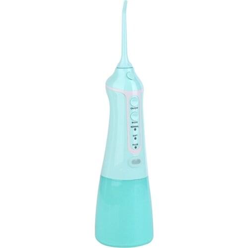 Oral Irrigator USB Rechargeable Water Flosser Portable Water Jet 300ML Water Tank Waterproof Teeth Cleaner