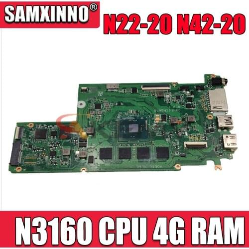 DANL6CMB6F0 for Lenovo N22-20 N42-20 Chromebook motherboard 5B20L25520 motherboard with N3160 CPU 4G RAM 32G SSD 100% test