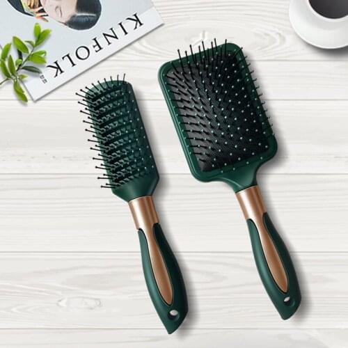 New Green Hair Scalp Massage Comb Airbag Hairbrush Nylon Women Wet Curly Detangle Hair Brush For Salon Hairdressing Styling Tool