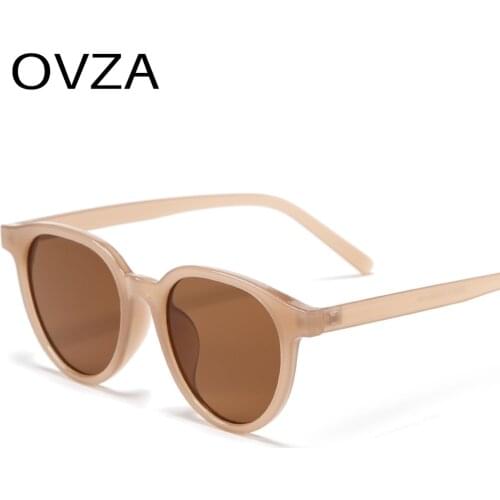 OVZA Retro 2021 Brand Sunglasses Male Women Eyeglasses Vintage Oval Style Durable Gafas De Sol Mujer S9048