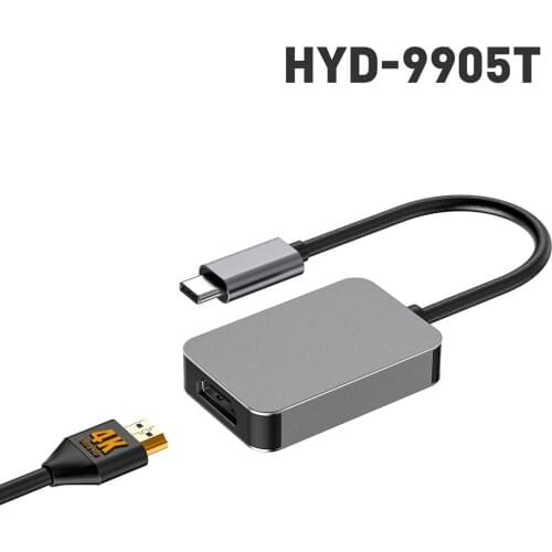 Aluminum alloy USB C Adapter 3.0 USB Hub Splitter usb c type c 3.1 Ultra HD 4K Adapter For Macbook Pro iPad USB C Connector