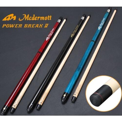 2019 New McDermott Break Punch Jump Cue 13mm Tip 144cm Length Maple Ash Wood Option Red Blue Black Made in China