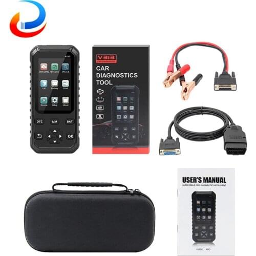 V313 Code Reader Scan for 12V Car Battery Tester 2in1 OBD OBD2 Car Diagnostic Auto Tool ODB2 Car Code Reader
