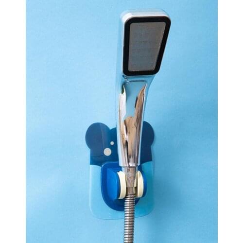 Cute Shower Holder Wall Mountable ABS Punch Free Easy Installation Shower Head Bracket Bathroom Accessories for Indoor
