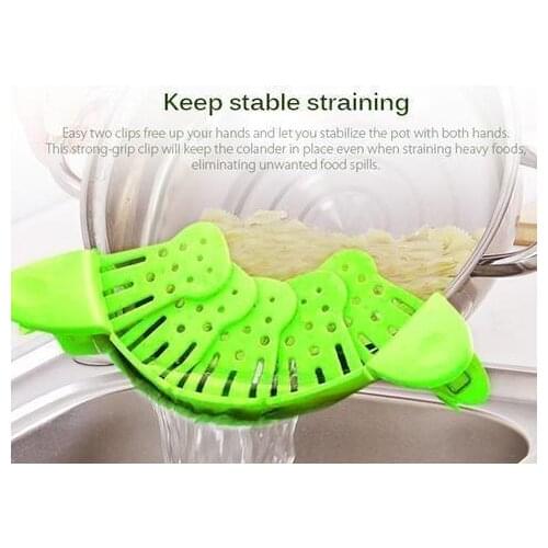 Foldable Fruit Vegetable Washing Basket Strainer Portabl Silicone Colander Collapsible Drainer With Handle Kitchen Tools