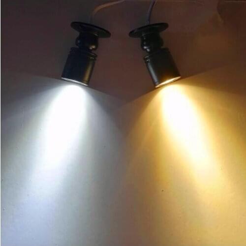 LED Showcase lights Mini LED Spotlight Jewelry counter light 1W rotating wine cabinet display cabinet light