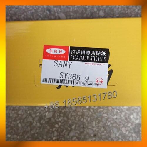 SY365-9 Excavator Sticker Special for SANY Excavator Complete Sticker Set