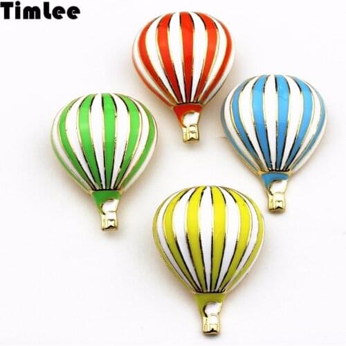 Timlee X004 Cartoon Enamel Pins Cute Hot air Balloon Brooch Pins,Fashion Jewelry Wholesale