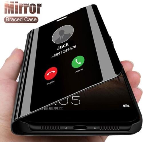 Smart Mirror Phone Case For Xiaomi Redmi Note 9 9S 8 7 K20 5 6 Pro 4X 8T 8 8A 7 7A 5 Plus Mi 10 Note 10 9 SE A1 A2 5X 6X Cover