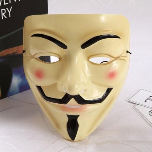 V for Vendetta Mask Multiple Colour Cosplay Costume Accessory Anonymous Movie Guy Fawkes Halloween Masquerade Party Funny Mask