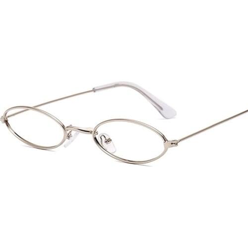 Vintage Round Glasses Frame Women Metal Small Oval Shape Eyewear Clear Optical Eyeglasses Transparent Lens Spectacle Gafas