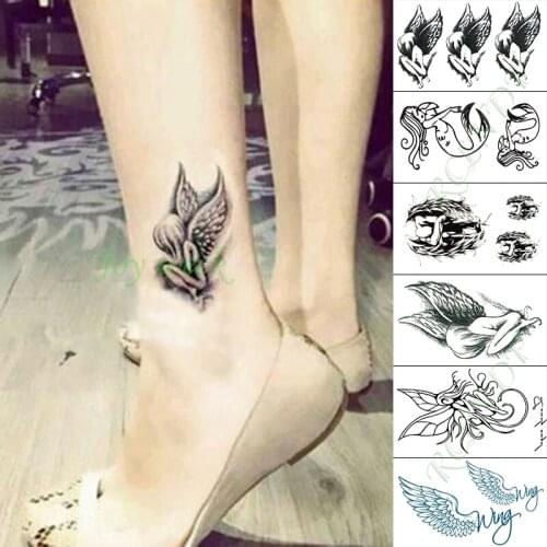 Waterproof Temporary Tattoo Sticker datura flower deer geometric pattern small tatoo fake tatto flash tattoos for girl men women