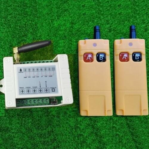 High Power AC220V 1500W Motor Wireless Remote Control Switch Roller shutter Door electric curtain Remote Forwards Reverse