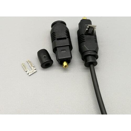 10PCS SPDIF Plug TOSLINK plug Digital Optical SPDIF Cable plug