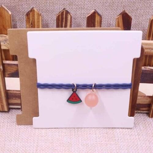 2018 New Diy Hair Clip Card Size : 101x101mm (3.976x3.976'')100pcs Cards 400gsm Kraft paper Hair Clip Card Mak Logo Cost Extra