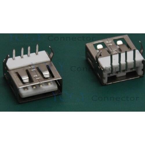 30 pcs/lot) DIP Type-A USB Female Connector Receptacle, fit for Computers, projectors, etc