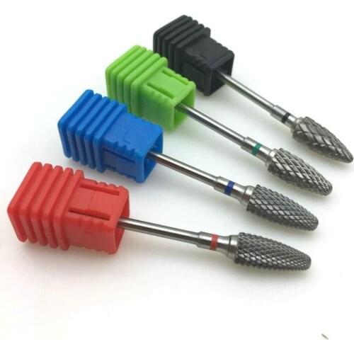 4 Sizes Carbide Nail Drill Bits for Electric Manicure Machine Remove Dead Skin Nail File Polishing Tool Accessories