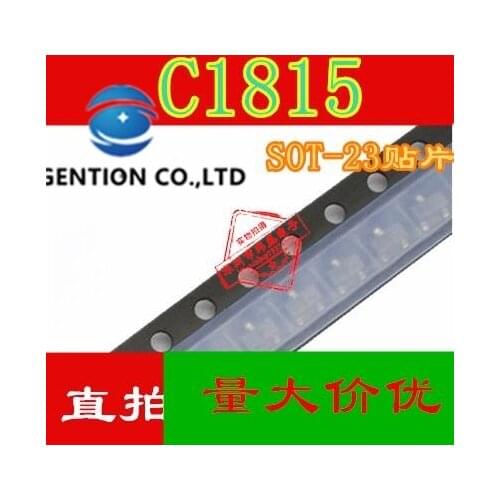 50PCS Triode 2SC1815 C1815 HF silk-screen SOT23 in stock 100% new and original