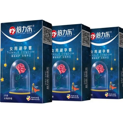 PERSONAGE 6 pcs/3box Female Condoms Male Penis Cock Sleeve Erotic Goods Contraceptive Condoms for Women Penis Freely Sex Tool