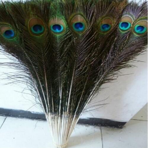Free shipping EMS high quality 500pcs Rare natural peacock feather 90-100cm / 36-38inch decorative diy Natural color