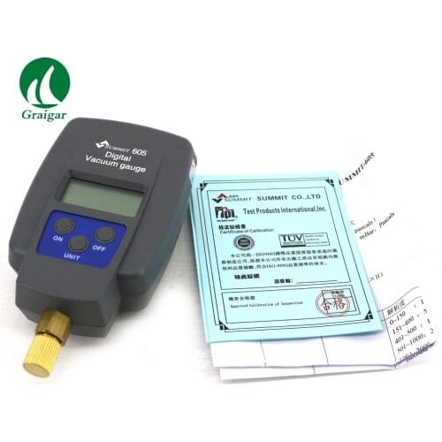 SUMMIT-605 or SUMMIT 608 Digital Vacuum Gauge with LCD backlight