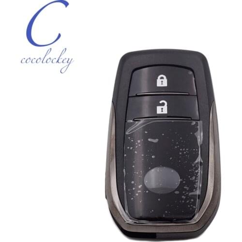 Cocolockey For Toyota Corolla Camry Crown RAV4 2Button Smart Remote Key Shell Case Fob Control Housing NO LOGO