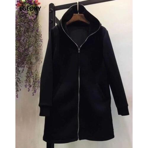 Hooded Long Coats 2020 Autumn Winter Warm Park Coats Women Thick Cotton Padded Patchwork Long Sleeve Casual Parka Outerwears