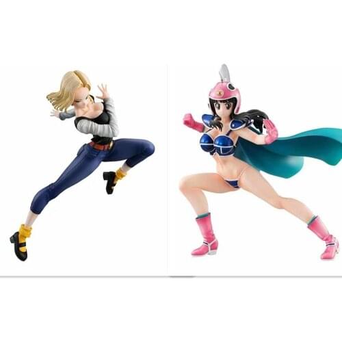 Dragon Z Gals Youth Fighting Edition CHI-CHI vs ANDROID NO.18 Ver.IV PVC Statue Collection Toy Gifts